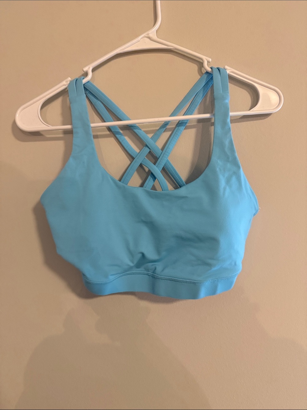 lululemon athletica Light Blue Crisscross Sports Bra